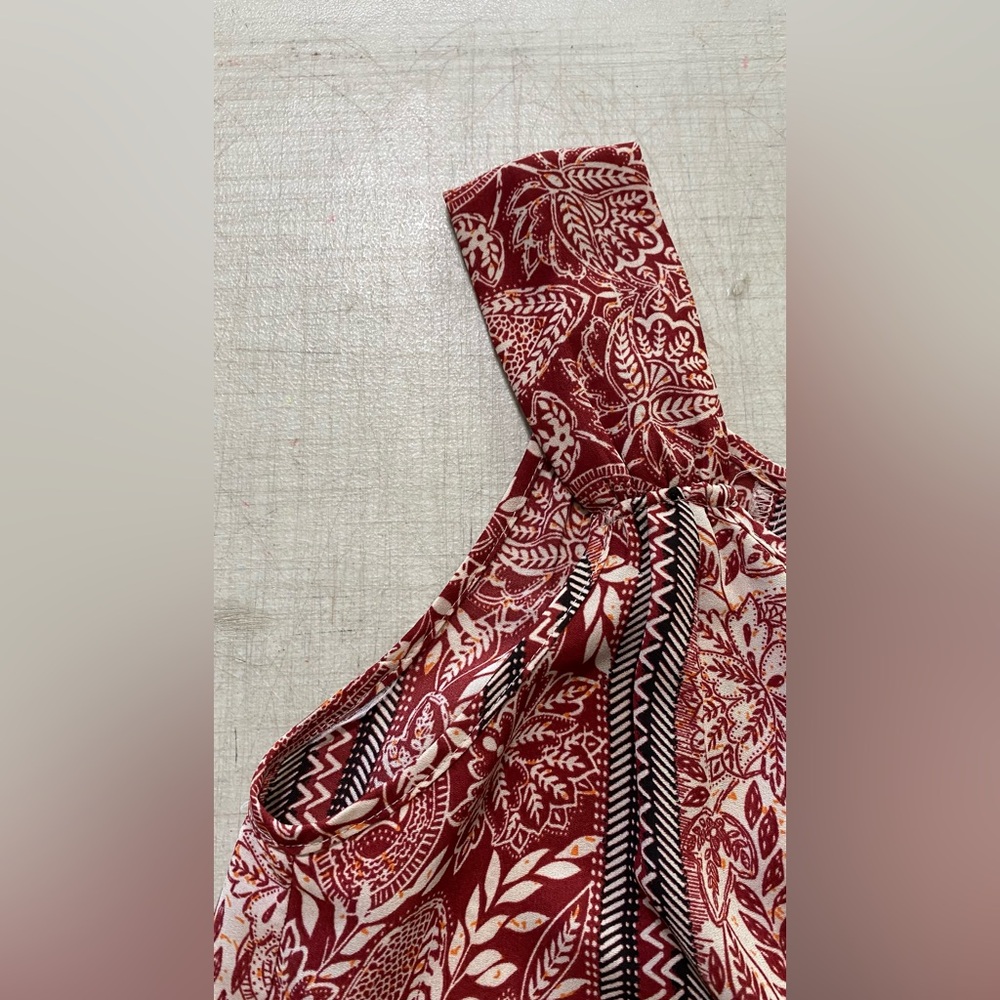 Dr2 Red And Black Patterned Blouse - image 5